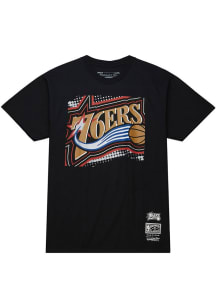 Mitchell and Ness Philadelphia 76ers BLACK Basic Wordmark 1 Short