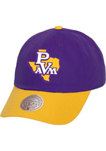 Mitchell and Ness Prairie View A&M Panthers Team 2T 2.0 Dad Adjustable Hat - Purple