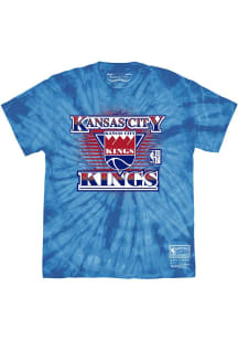 Mitchell and Ness Kansas City Kings Blue Breakout Short Sleeve Fashion T Shirt