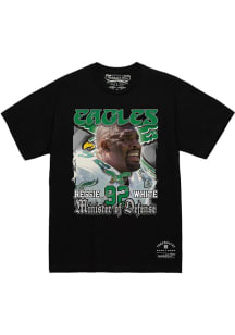 Reggie White Philadelphia Eagles Black Minister of Defense Short Sleeve Fashion Player T Shirt