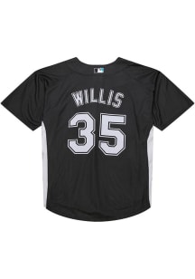 Dontrelle Willis Miami Marlins Mitchell and Ness Button Throwback Cooperstown Jersey - Black
