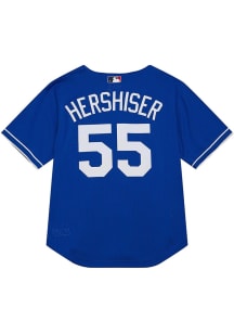 Orel Hershiser Los Angeles Dodgers Mitchell and Ness Button Throwback Cooperstown Jersey - Blue