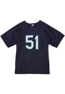 Ichiro Suzuki Seattle Mariners Mitchell and Ness Button Throwback Cooperstown Jersey - Navy Blue