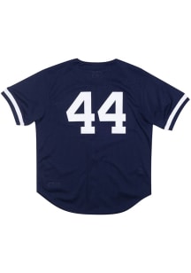 Reggie Jackson New York Yankees Mitchell and Ness Throwback Cooperstown Jersey - Navy Blue