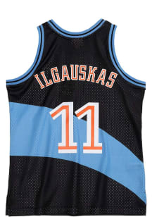 Zydrunas Ilgauskas  Mitchell and Ness Cleveland Cavaliers Black 97-98 Road Throwback Basketball Je..