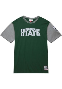 Mitchell and Ness Michigan State Spartans Green 125th Anniversary of Basketball Champ Era Short Sl..