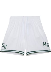 Mitchell and Ness Michigan State Spartans Mens White 125th Anniversary of Basketball Champ Era 21..