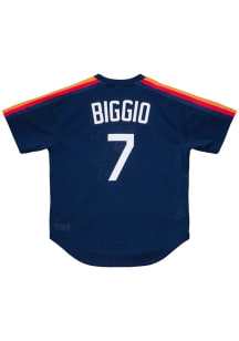 Craig Biggio Houston Astros Mitchell and Ness BP Pullover Cooperstown Jersey - Navy Blue