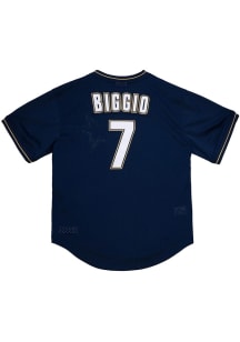 Craig Biggio Houston Astros Mitchell and Ness Throwback Cooperstown Jersey - Navy Blue