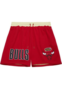 Mitchell and Ness Chicago Bulls Mens Red Team OG 2.0 Shorts