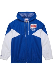 Mitchell and Ness Kansas City Kings Mens Blue Ultimate Light Weight Jacket