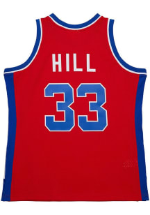 Grant Hill  Mitchell and Ness Detroit Pistons Red Swingman Throwback Basketball Jersey