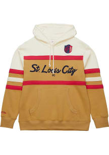 Mitchell and Ness St Louis City SC Mens Tan Head Coach Fashion Hood
