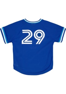 Joe Carter Toronto Blue Jays Mitchell and Ness BP Pullover Cooperstown Jersey - Blue