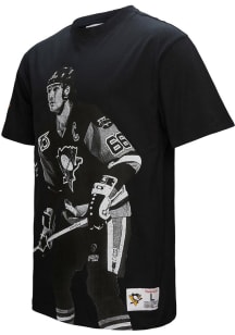 Mario Lemieux Pittsburgh Penguins Black Name Number Short Sleeve Player T Shirt