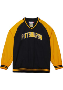 Mitchell and Ness Pittsburgh Pirates Mens Light Blue Pullover Pullover Jackets