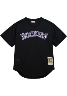 Todd Helton Colorado Rockies Mitchell and Ness BP Pullover Cooperstown Jersey - Black