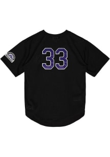 Larry Walker Colorado Rockies Mitchell and Ness BP Pullover Cooperstown Jersey - Black