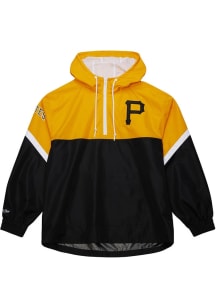 Mitchell and Ness Pittsburgh Pirates Mens Black Tie Breaker Pullover Jackets