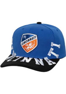 Mitchell and Ness FC Cincinnati Underarch Pro Snap Adjustable Hat - Blue