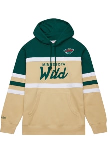 Mitchell and Ness Minnesota Wild Mens White Head Coach Fashion Hood