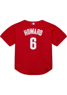 Ryan Howard Philadelphia Phillies Mitchell and Ness Button Throwback Cooperstown Jersey - Red