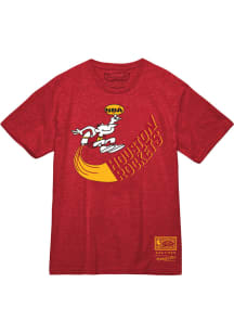 Mitchell and Ness Houston Rockets Red MVP Retro Logo Short Sleeve T Shirt