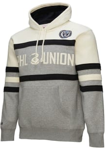 Mitchell and Ness Philadelphia Union Mens Grey Head Coach Fashion Hood