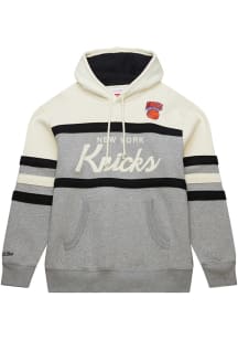 Mitchell and Ness New York Knicks Mens Grey Head Coach Fashion Hood