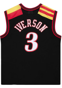 Allen Iverson  Mitchell and Ness Philadelphia 76ers Black 2006 Throwback Basketball Jersey