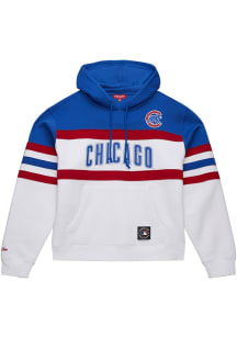 Mitchell and Ness Chicago Cubs Womens Blue Head Coach Hooded Sweatshirt