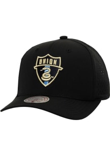 Mitchell and Ness Philadelphia Union Perfect Pro Adjustable Hat - Black
