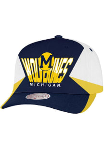 Mitchell and Ness Michigan Wolverines Retro Dome Adjustable Hat - Blue