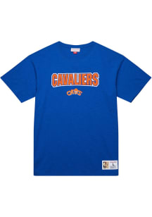 Mitchell and Ness Cleveland Cavaliers Blue Legendary Slub Vintage Short Sleeve Fashion T Shirt