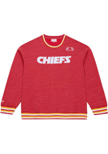 Mitchell and Ness Kansas City Chiefs Mens Red Winning Streak Vintage Long Sleeve Fashion Sweatshir..