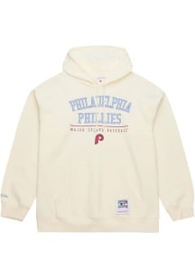 Mitchell and Ness Philadelphia Phillies Mens White Walkoff Long Sleeve Hoodie