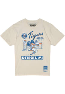 Mitchell and Ness Detroit Tigers White Deli Style Short Sleeve T Shirt