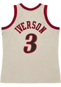 Allen Iverson Philadelphia 76ers Mitchell and Ness 1997 Chainstitch Swingman Jersey