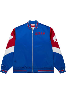Mens Buffalo Bills Mitchell and Ness Mens Retro Throw it Back Heavyweight Jacket - Blue