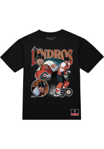 Eric Lindros Philadelphia Flyers Black Collage Short Sleeve Fashion Player T Shirt