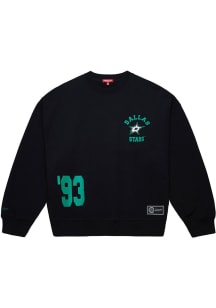 Mitchell and Ness Dallas Stars Womens Black LT Crew Sweatshirt