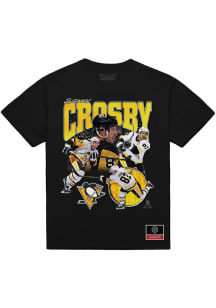 Sidney Crosby Pittsburgh Penguins Black Collage Short Sleeve Fashion Player T Shirt