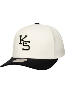 Mitchell and Ness K-State Wildcats 2T CF Pro Crown Adjustable Hat - Ivory
