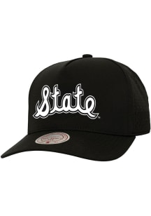 Mitchell and Ness Michigan State Spartans Perfect Pro Snap Adjustable Hat - Black
