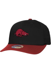 Mitchell and Ness Arkansas Razorbacks 2T CR Pro Adjustable Hat - Black