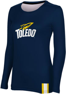 ProSphere Toledo Rockets Womens Navy Blue Solid LS Tee