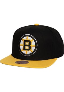 Mitchell and Ness Boston Bruins Black Evergreen 2T 2.0 Mens Snapback Hat