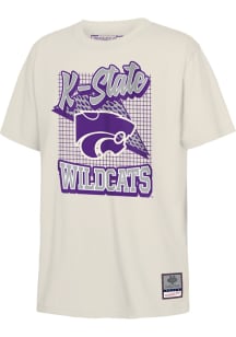 Mitchell and Ness K-State Wildcats Youth White Retro Wizard Short Sleeve T-Shirt
