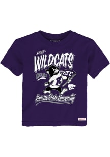 Mitchell and Ness K-State Wildcats Toddler Purple Retro Gamer Short Sleeve T-Shirt