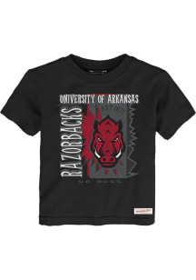 Mitchell and Ness Arkansas Razorbacks Toddler Black 90's Poster Short Sleeve T-Shirt